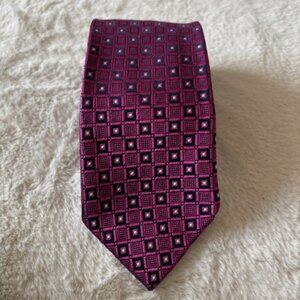 Purple Square Silk Tie
